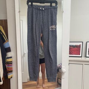 Roots Heathered Charcoal Drawstring Sweatpants